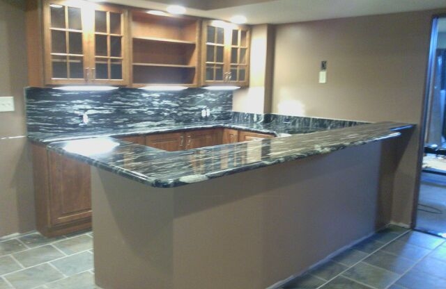 Silver Paradiso Granite Kitchen